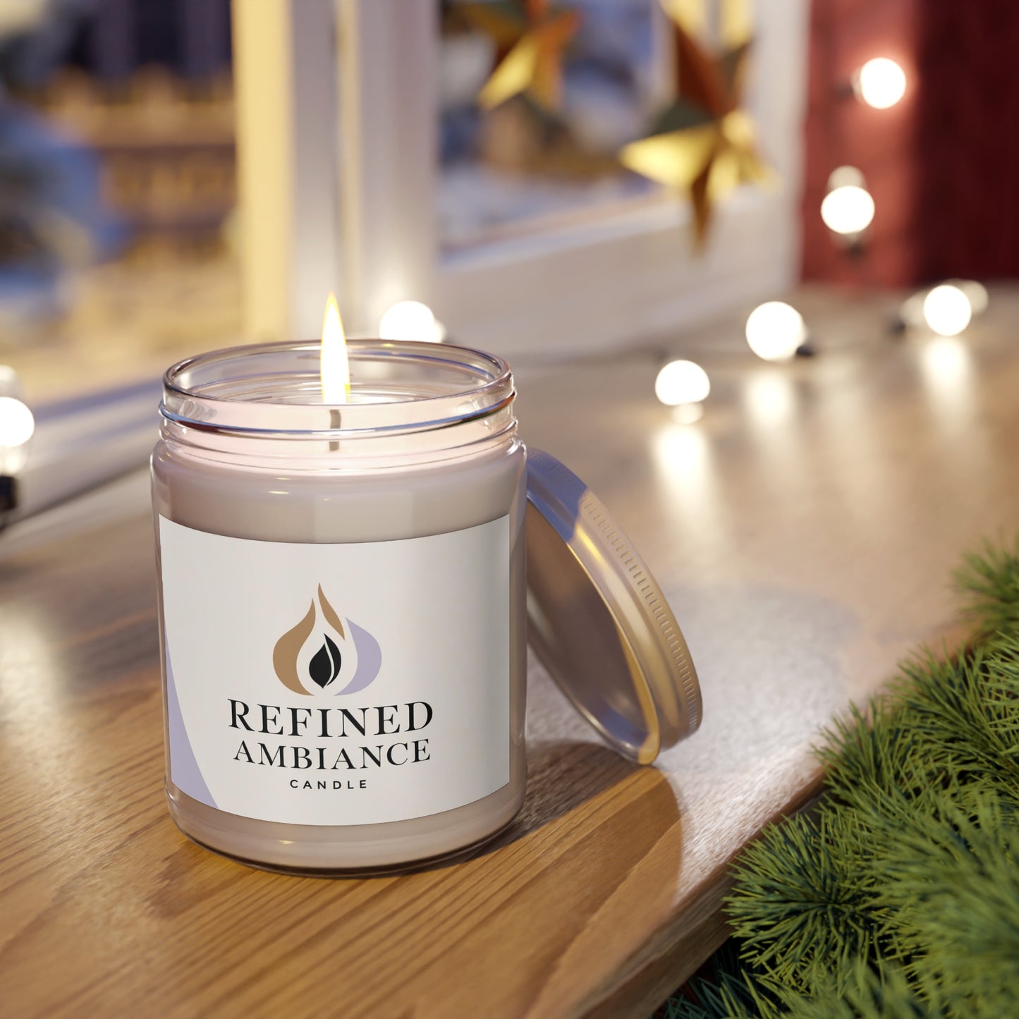 Refined Ambiance Soy Candles - Aromatherapy, Home Decor, Eco-Friendly Gift, Relaxation, Self-Care, White Lid