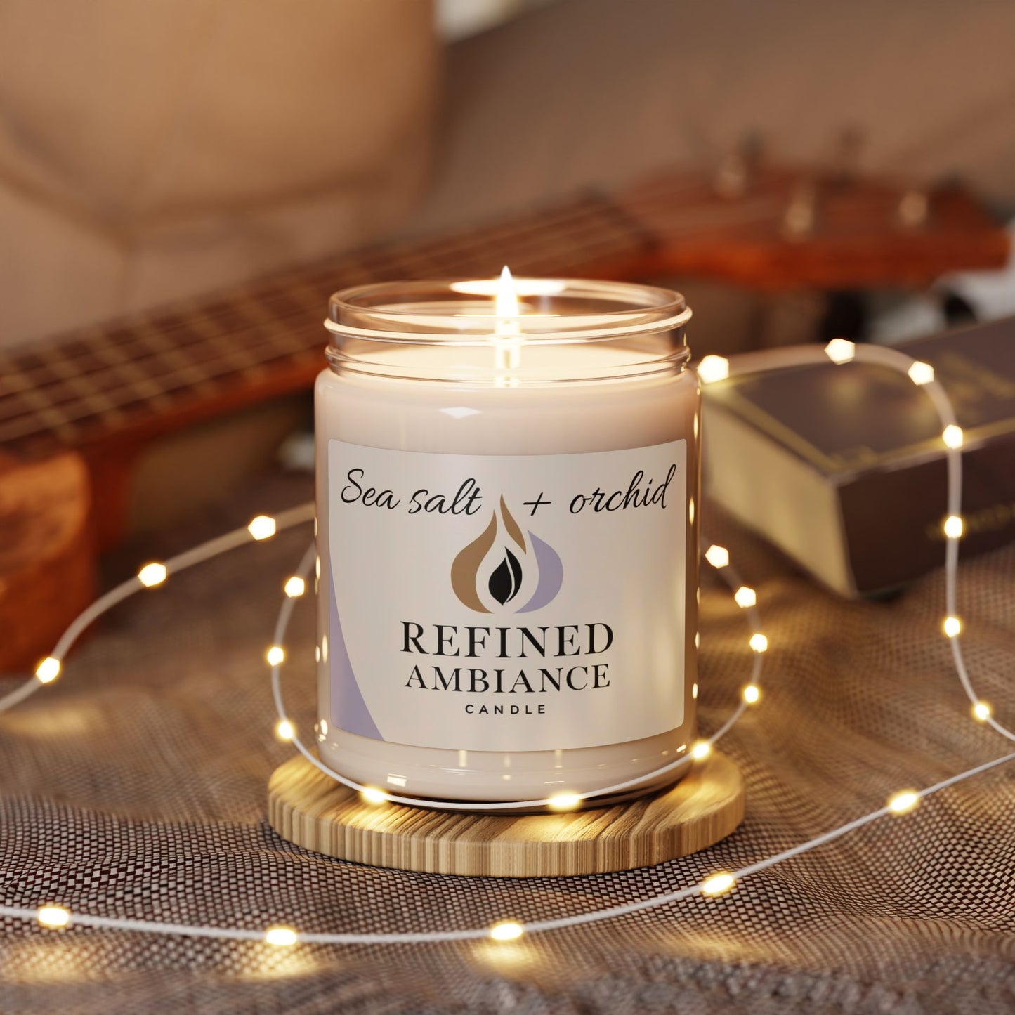 Refined Ambiance Scented Soy Candle, Aromatherapy Candle, Relaxing Home Decor, Gift for Her, Self-Care Candle