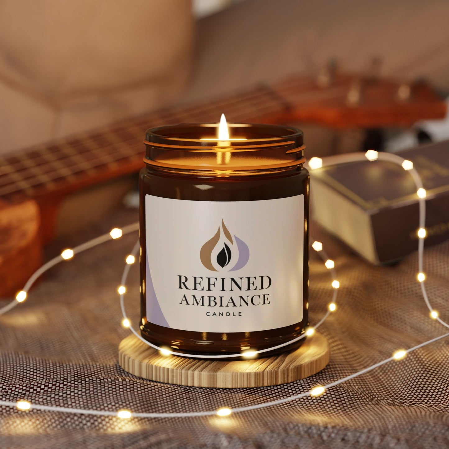Scented Soy Candle - Refined Ambiance, Relaxing Aromatherapy, Eco-Friendly Gift, Home Decor, Spa Day Essential