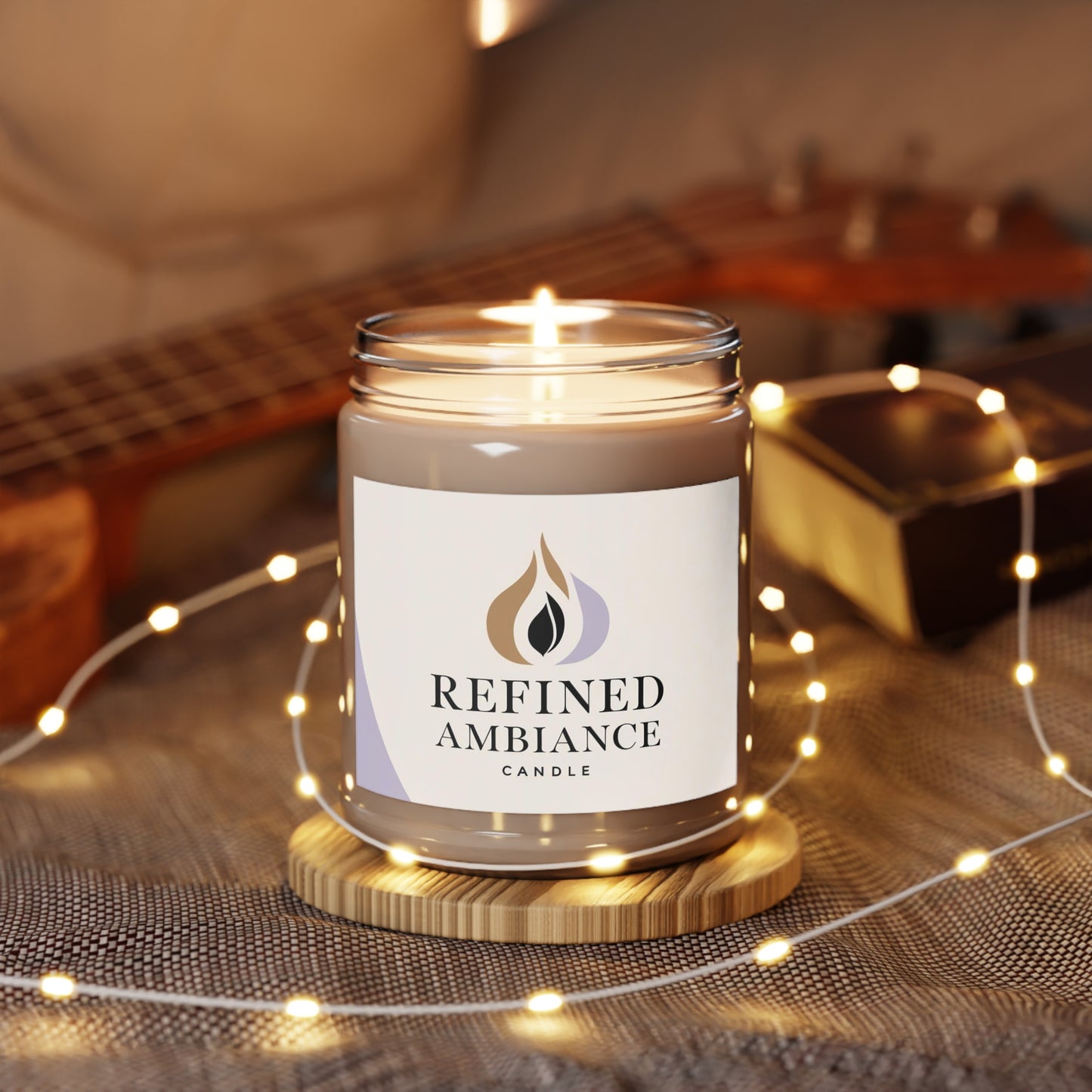 Refined Ambiance Soy Candles - Aromatherapy, Home Decor, Eco-Friendly Gift, Relaxation, Self-Care, White Lid