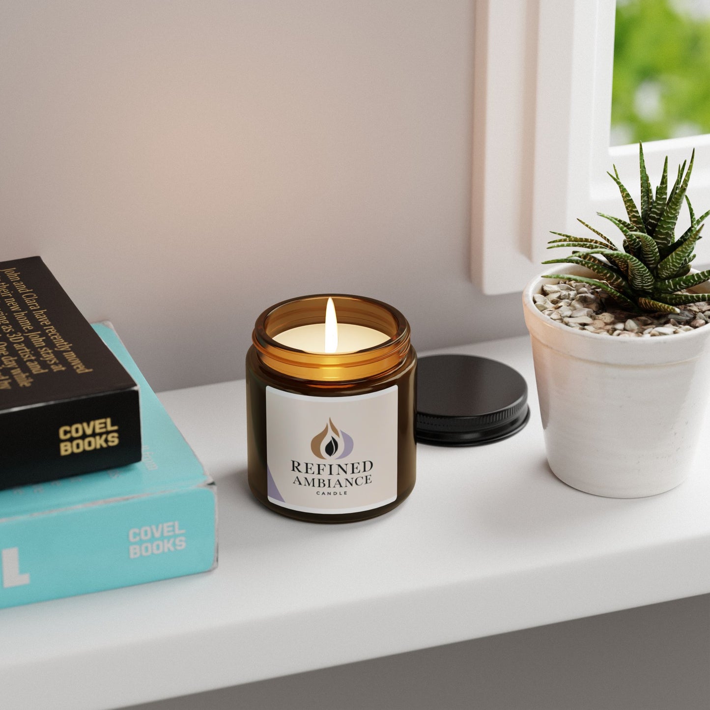 Scented Soy Candle - Refined Ambiance, Relaxing Aromatherapy, Eco-Friendly Gift, Home Decor, Spa Day Essential