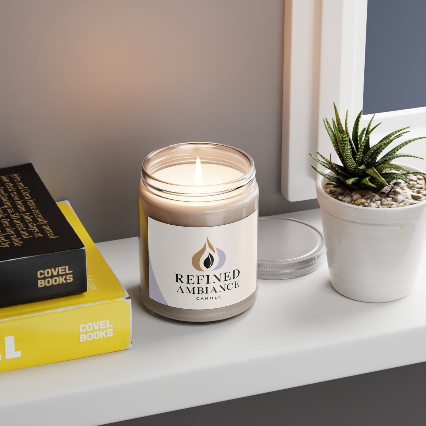 Refined Ambiance Soy Candles - Aromatherapy, Home Decor, Eco-Friendly Gift, Relaxation, Self-Care, White Lid