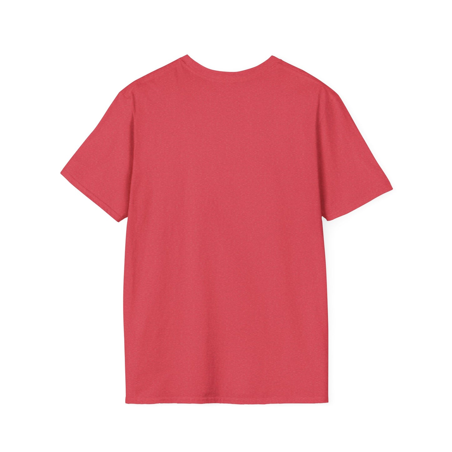 Unisex Softstyle T-Shirt with Red Symbol, Casual Tee, Everyday Wear, Gift for Art Lovers, Japanese Aesthetic Fashion