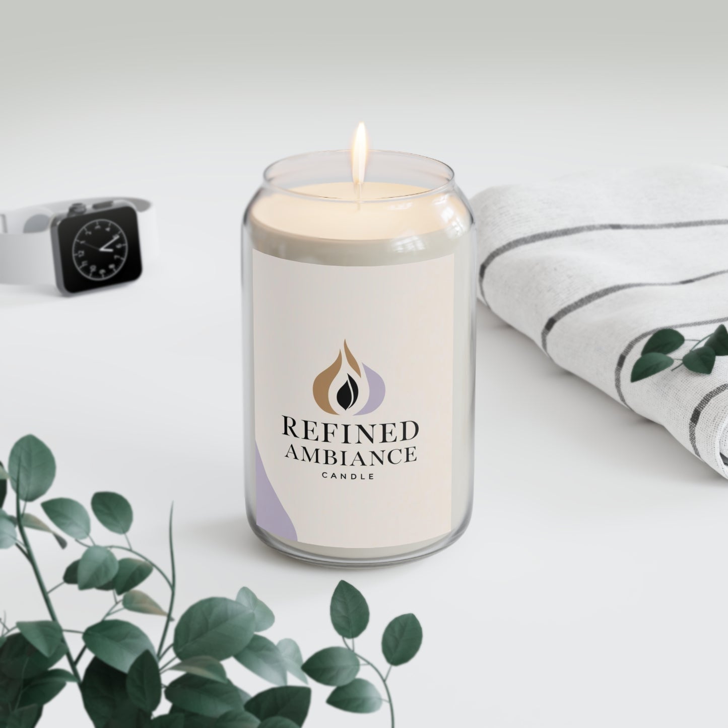 Refined Ambiance Scented Soy Candle, Aromatherapy Gift, Home Decor, Relaxation Candle, Vegan Candle, Eco-Friendly Candles