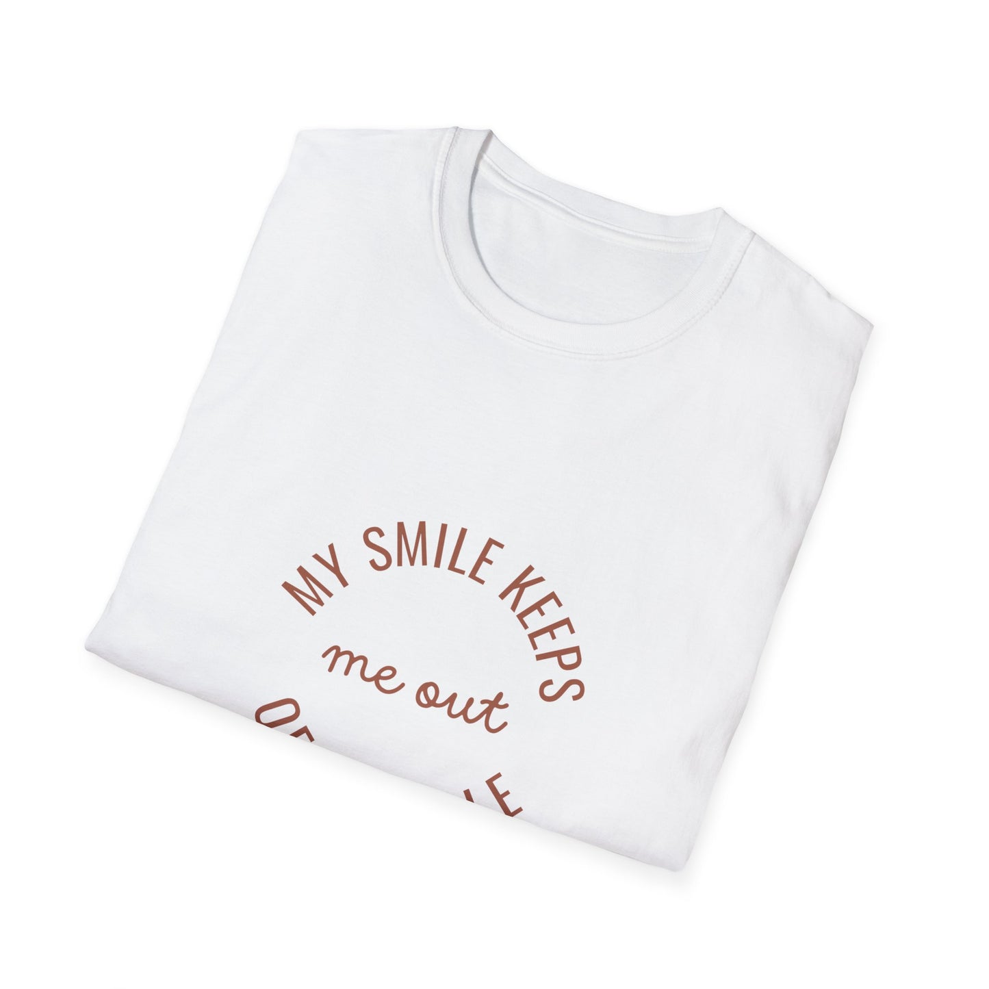 My Smile Keeps Me Out of Trouble Unisex Softstyle T-Shirt | Gift for Friends, Casual Wear, Positive Quote Tee, Happy Vibe Shirt, [...]