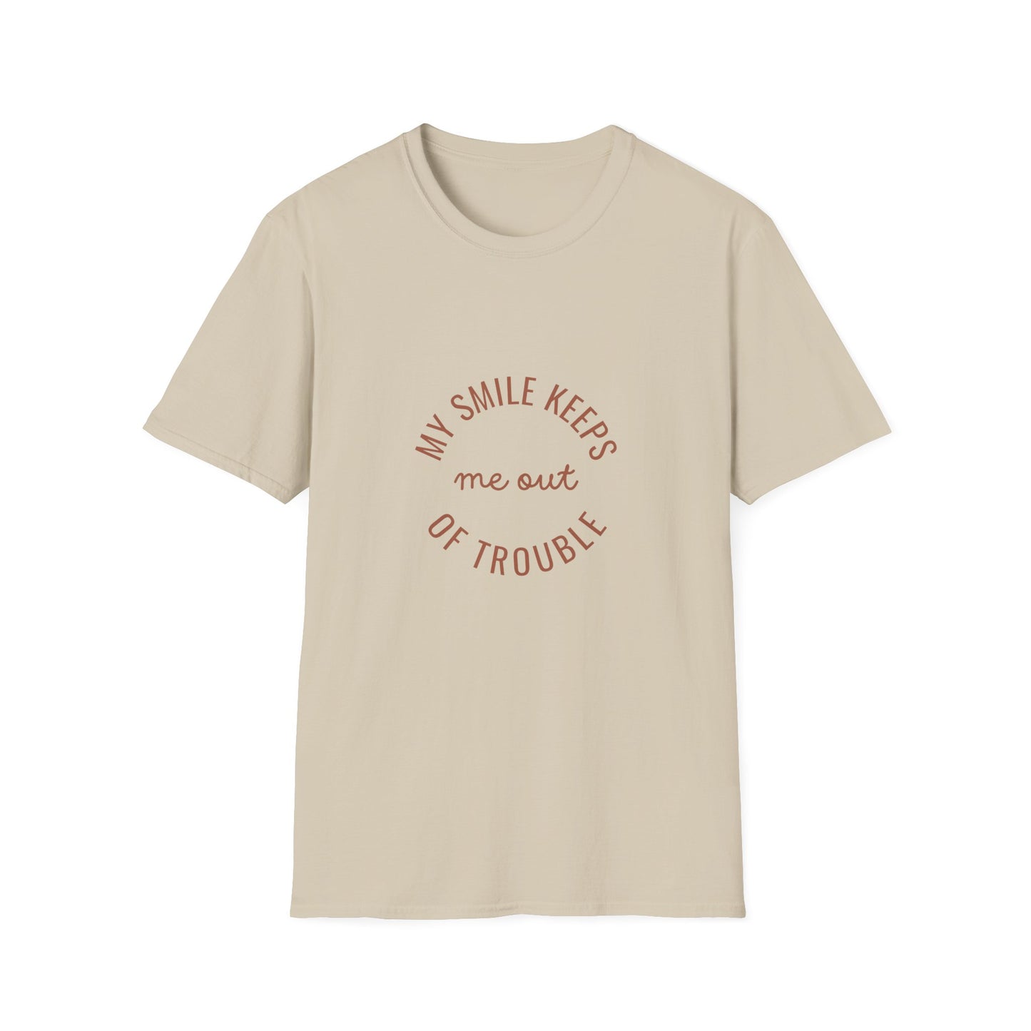 My Smile Keeps Me Out of Trouble Unisex Softstyle T-Shirt | Gift for Friends, Casual Wear, Positive Quote Tee, Happy Vibe Shirt, [...]