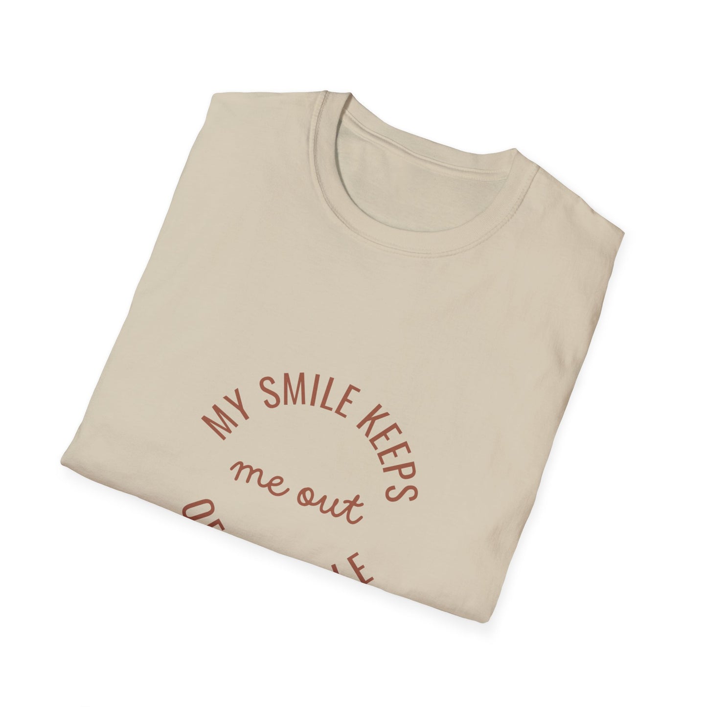 My Smile Keeps Me Out of Trouble Unisex Softstyle T-Shirt | Gift for Friends, Casual Wear, Positive Quote Tee, Happy Vibe Shirt, [...]