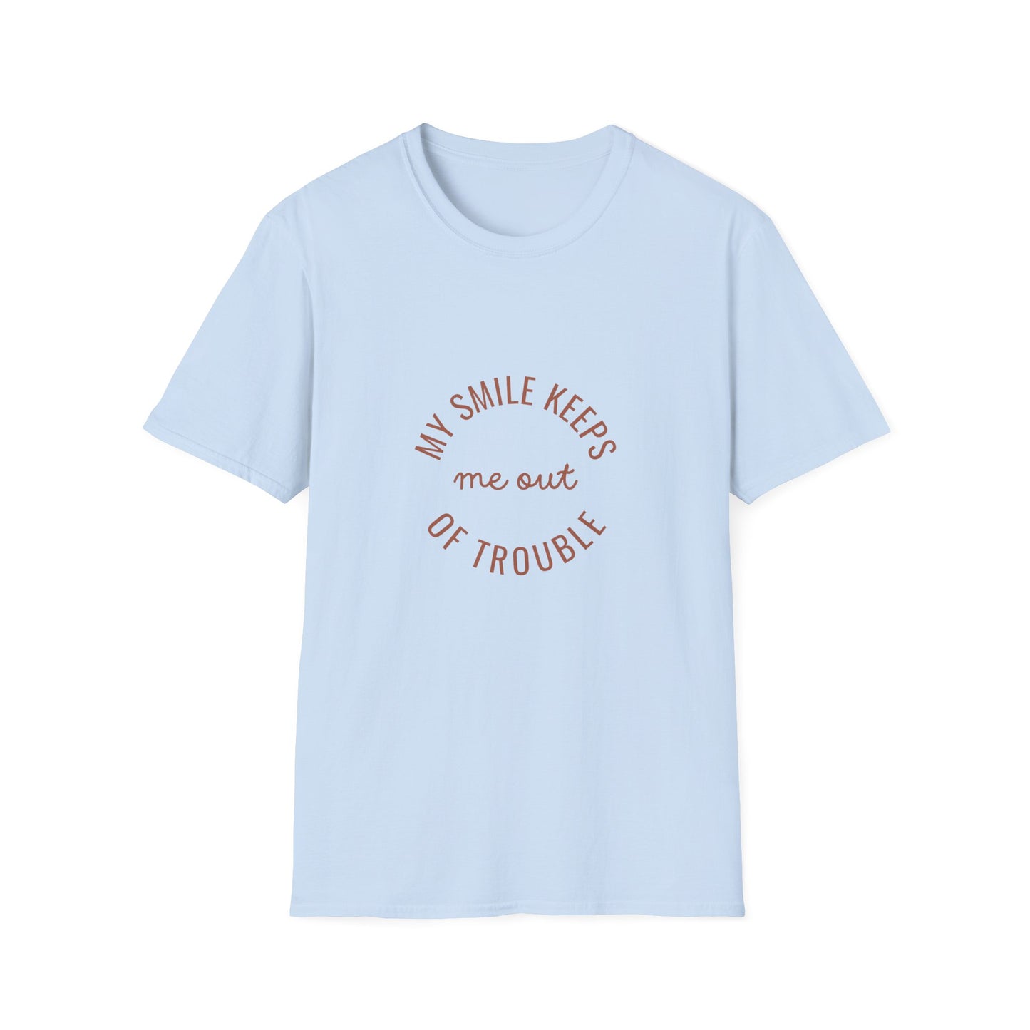 My Smile Keeps Me Out of Trouble Unisex Softstyle T-Shirt | Gift for Friends, Casual Wear, Positive Quote Tee, Happy Vibe Shirt, [...]