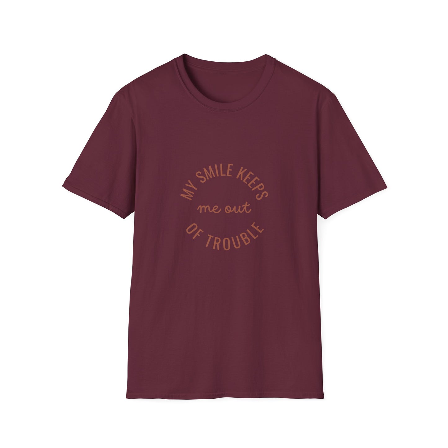 My Smile Keeps Me Out of Trouble Unisex Softstyle T-Shirt | Gift for Friends, Casual Wear, Positive Quote Tee, Happy Vibe Shirt, [...]