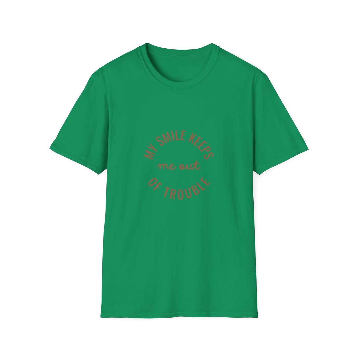 My Smile Keeps Me Out of Trouble Unisex Softstyle T-Shirt | Gift for Friends, Casual Wear, Positive Quote Tee, Happy Vibe Shirt, [...]