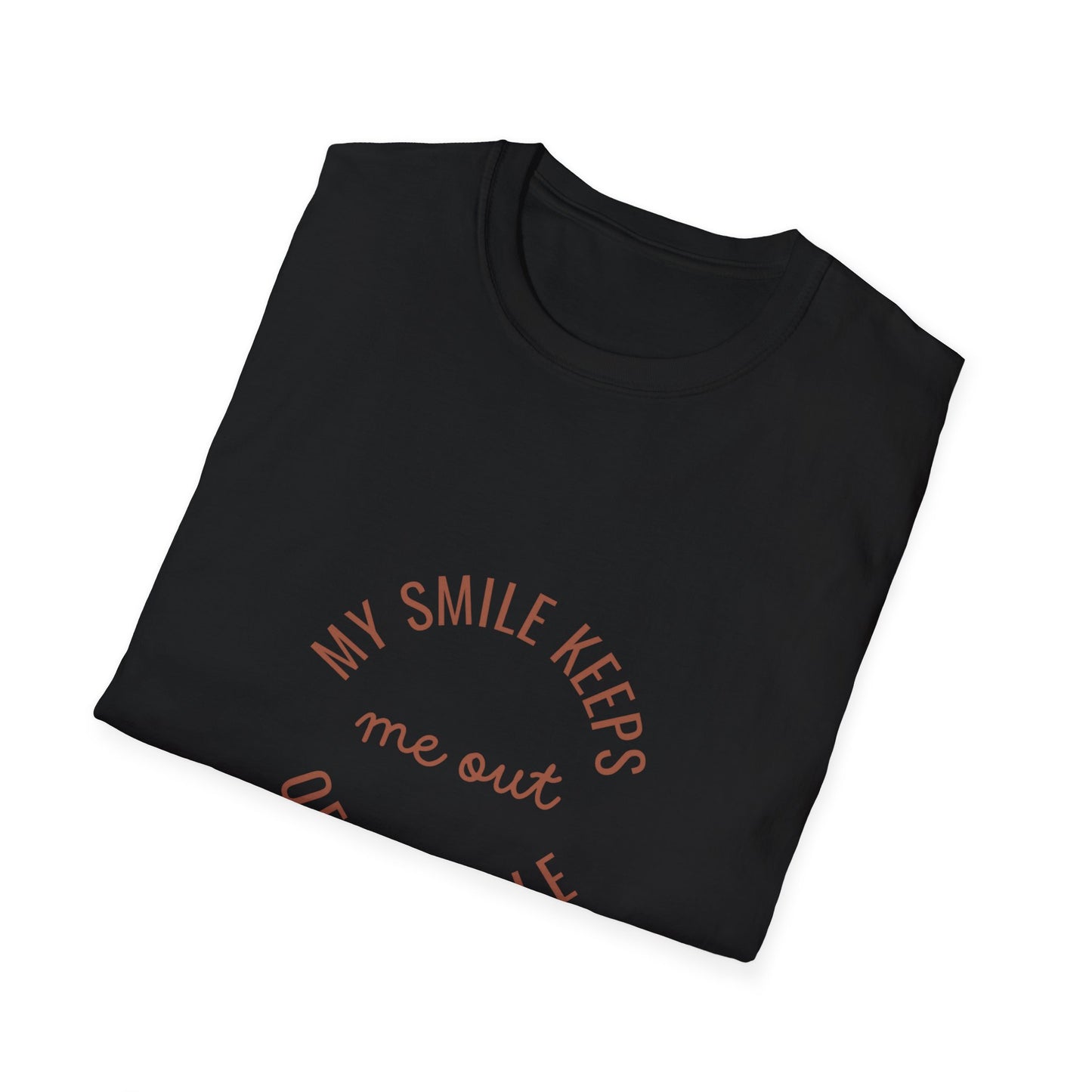 My Smile Keeps Me Out of Trouble Unisex Softstyle T-Shirt | Gift for Friends, Casual Wear, Positive Quote Tee, Happy Vibe Shirt, [...]