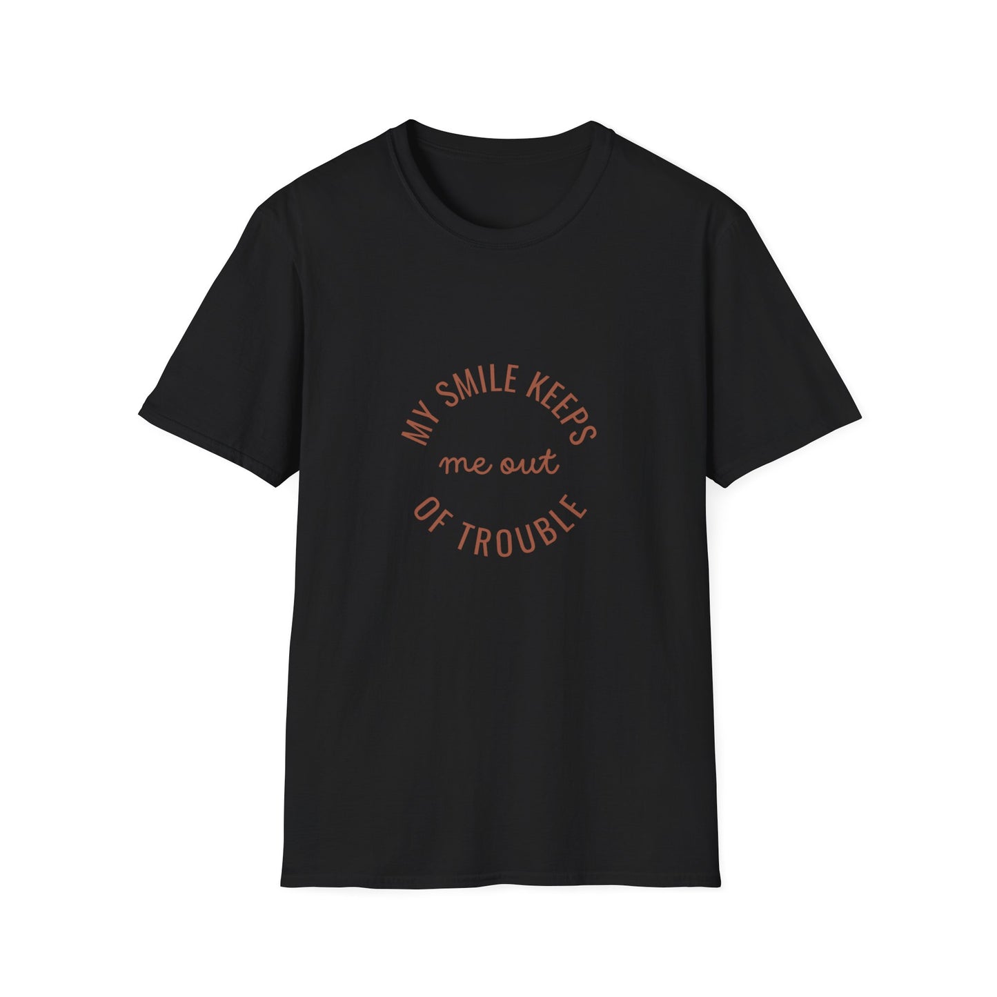 My Smile Keeps Me Out of Trouble Unisex Softstyle T-Shirt | Gift for Friends, Casual Wear, Positive Quote Tee, Happy Vibe Shirt, [...]