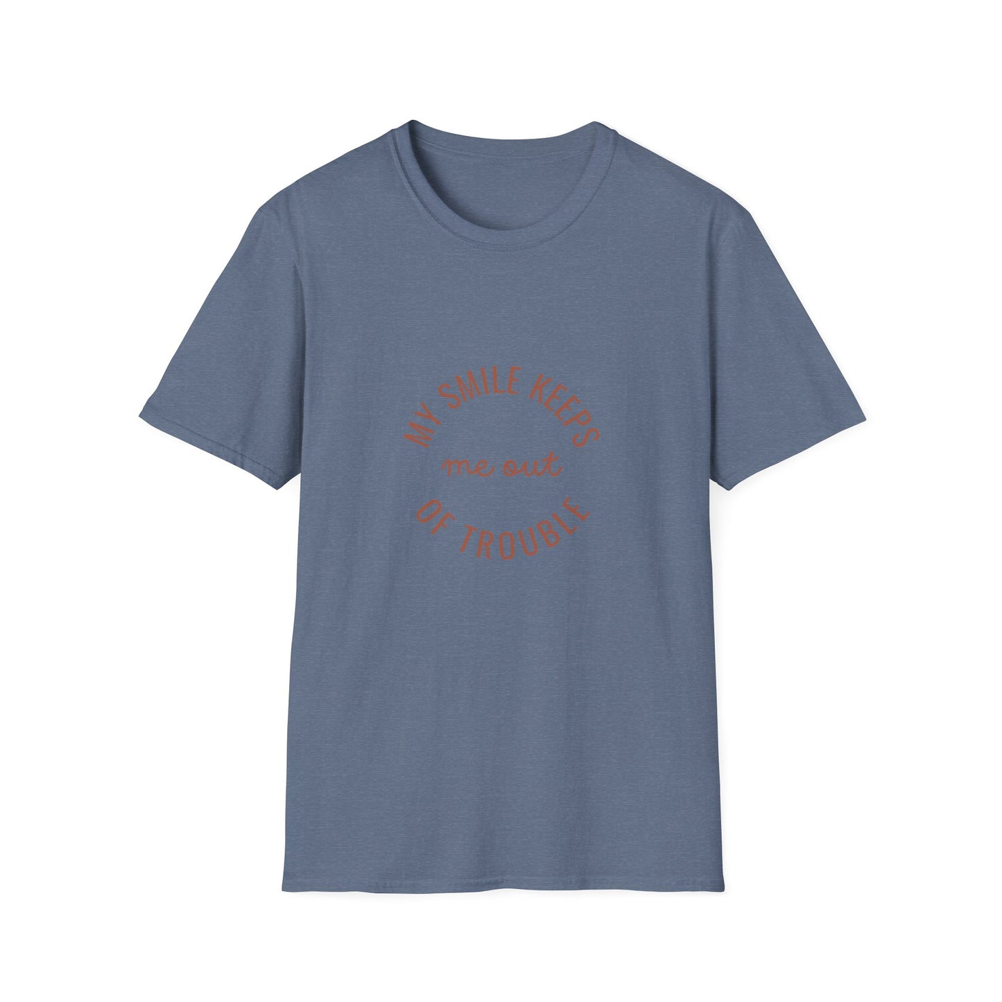 My Smile Keeps Me Out of Trouble Unisex Softstyle T-Shirt | Gift for Friends, Casual Wear, Positive Quote Tee, Happy Vibe Shirt, [...]