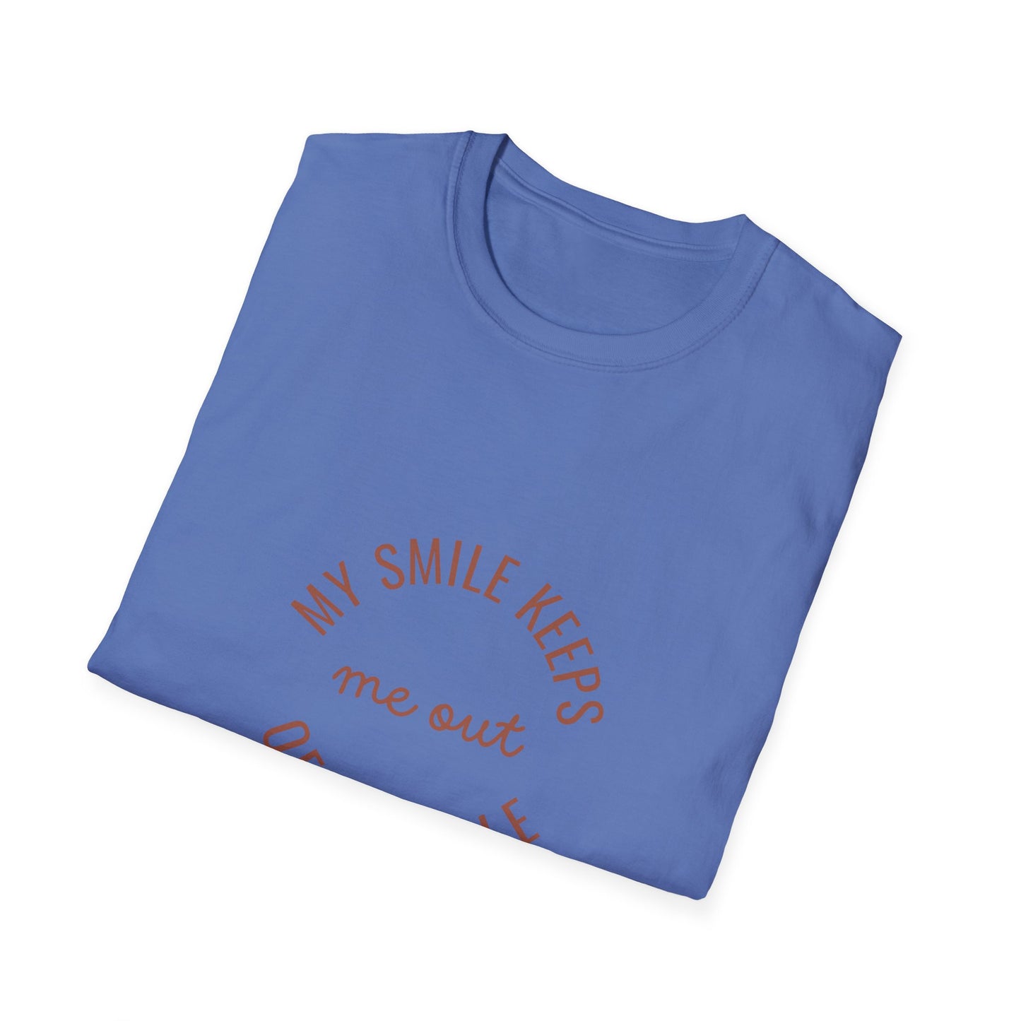 My Smile Keeps Me Out of Trouble Unisex Softstyle T-Shirt | Gift for Friends, Casual Wear, Positive Quote Tee, Happy Vibe Shirt, [...]