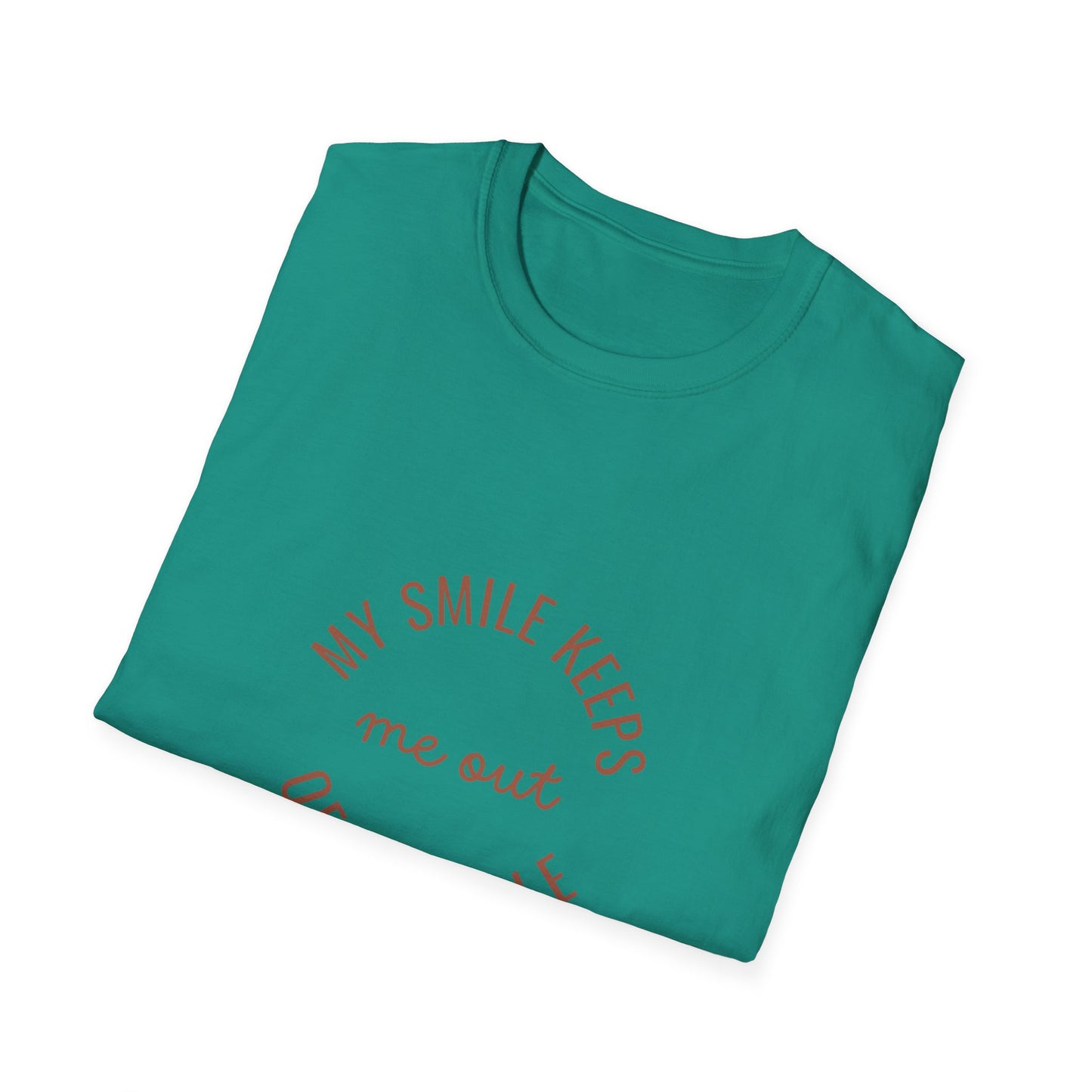 My Smile Keeps Me Out of Trouble Unisex Softstyle T-Shirt | Gift for Friends, Casual Wear, Positive Quote Tee, Happy Vibe Shirt, [...]