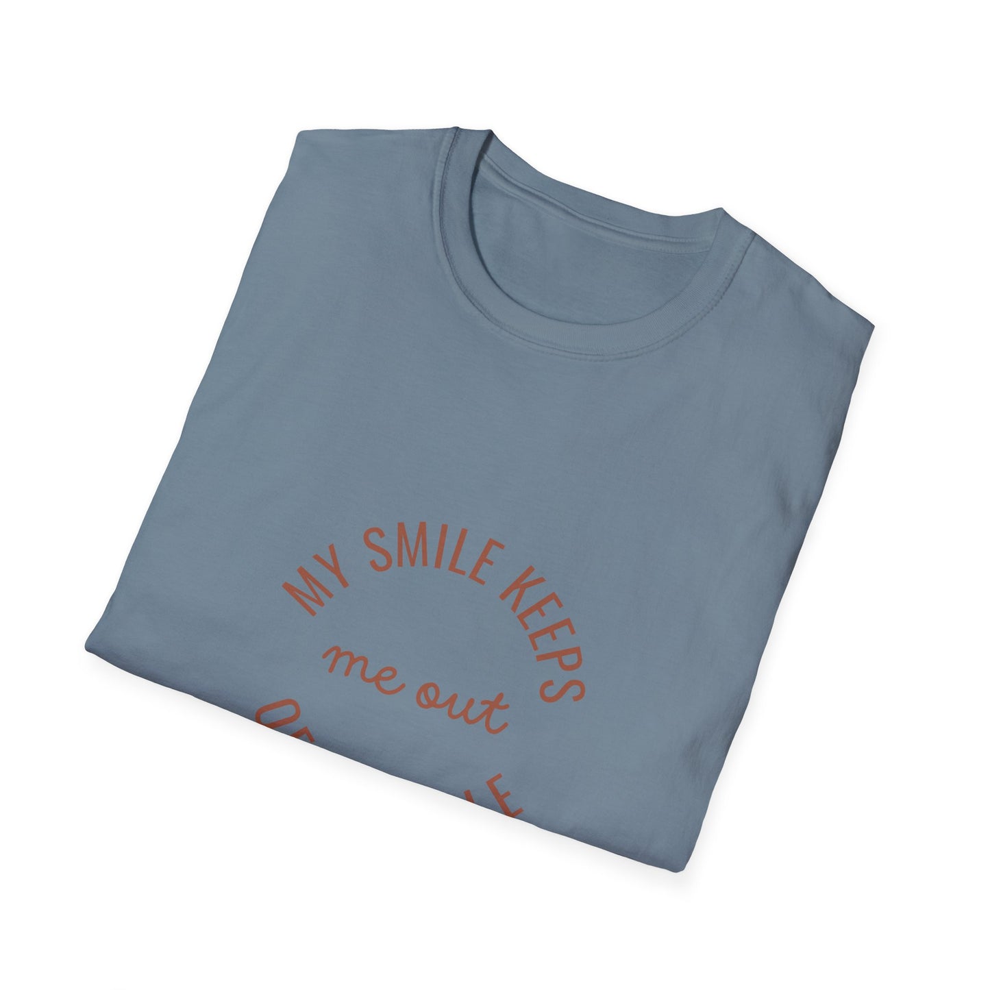 My Smile Keeps Me Out of Trouble Unisex Softstyle T-Shirt | Gift for Friends, Casual Wear, Positive Quote Tee, Happy Vibe Shirt, [...]