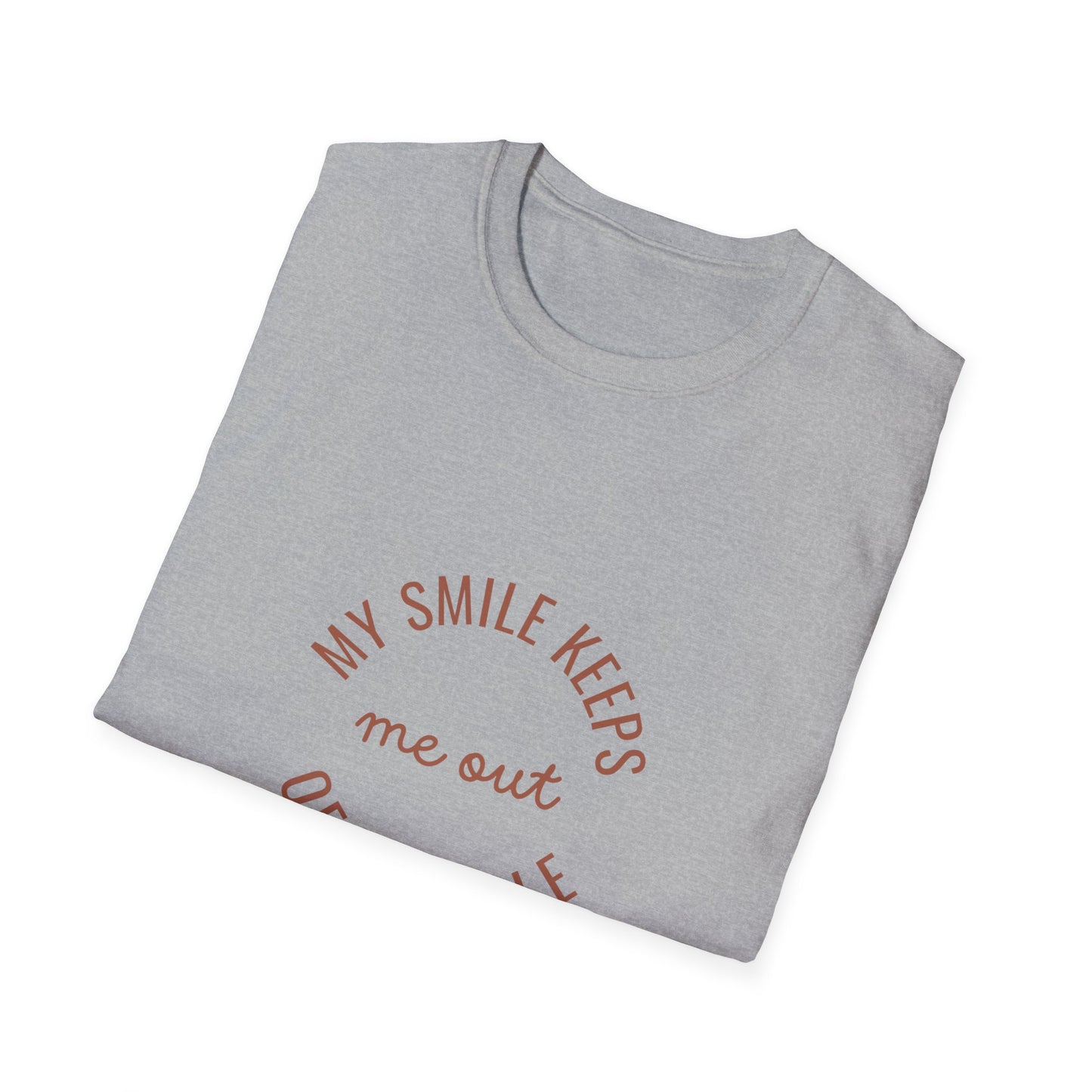My Smile Keeps Me Out of Trouble Unisex Softstyle T-Shirt | Gift for Friends, Casual Wear, Positive Quote Tee, Happy Vibe Shirt, [...]