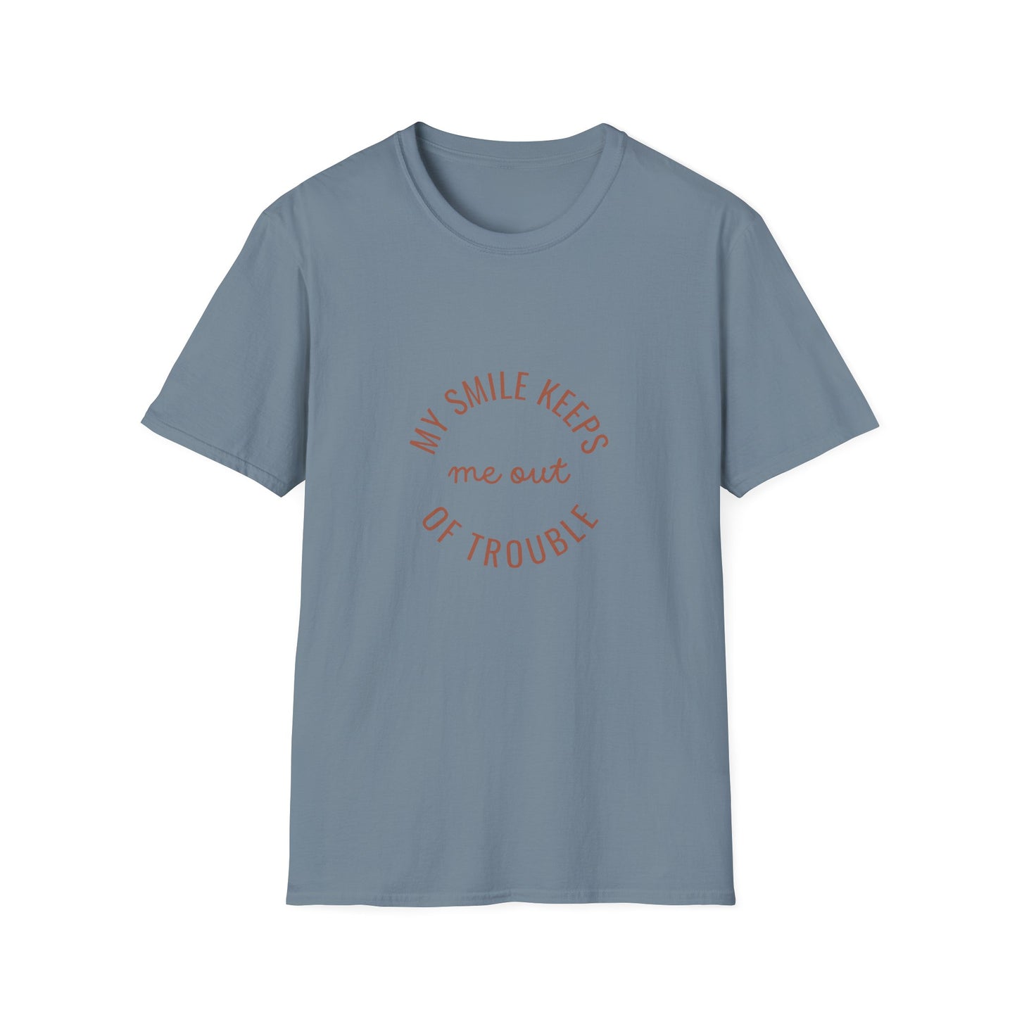 My Smile Keeps Me Out of Trouble Unisex Softstyle T-Shirt | Gift for Friends, Casual Wear, Positive Quote Tee, Happy Vibe Shirt, [...]