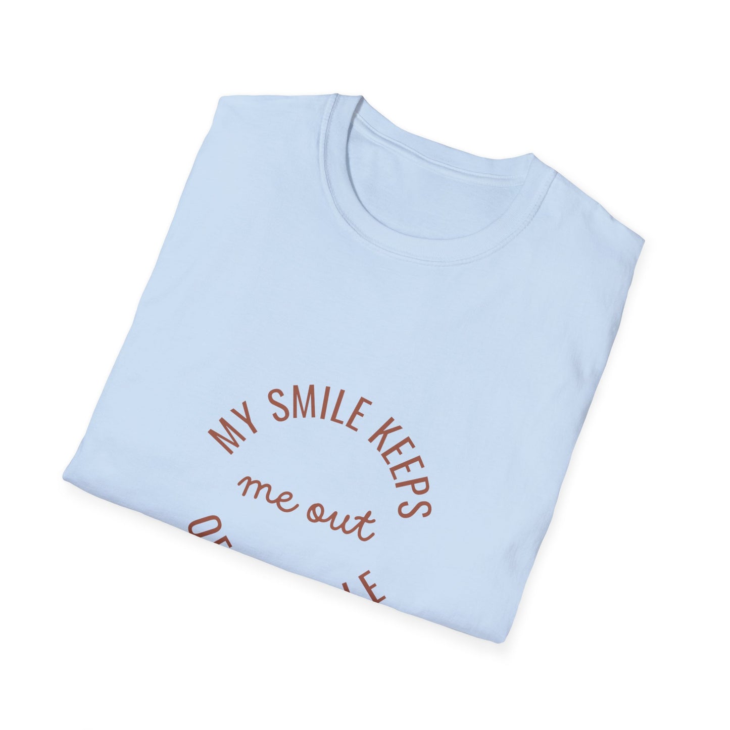 My Smile Keeps Me Out of Trouble Unisex Softstyle T-Shirt | Gift for Friends, Casual Wear, Positive Quote Tee, Happy Vibe Shirt, [...]