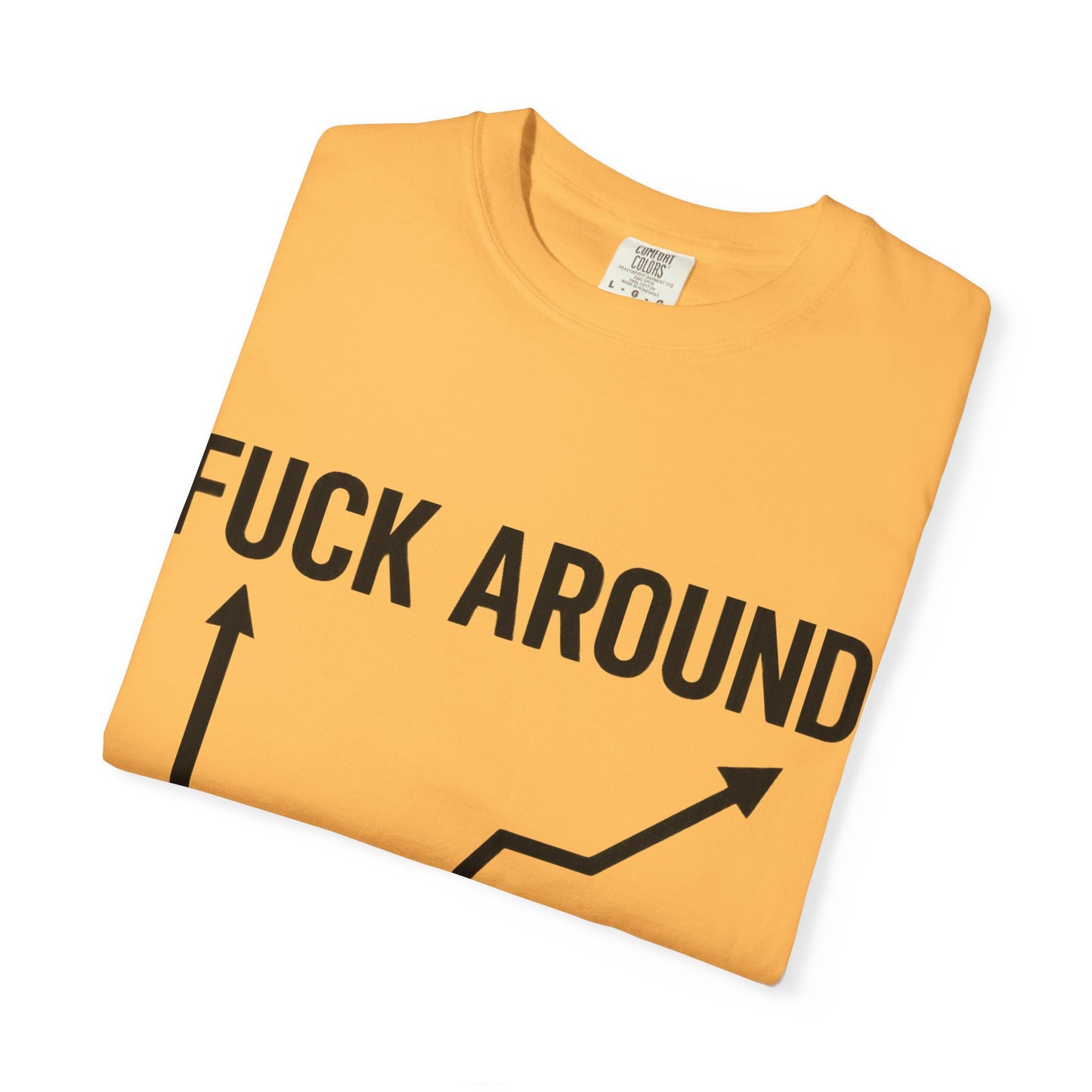 Funny Unisex Garment-Dyed T-Shirt | "F*** Around Find Out" Graphic Tee