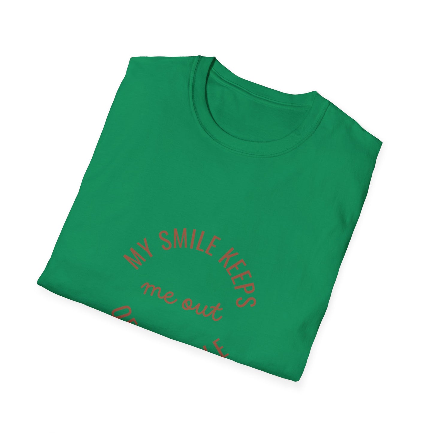 My Smile Keeps Me Out of Trouble Unisex Softstyle T-Shirt | Gift for Friends, Casual Wear, Positive Quote Tee, Happy Vibe Shirt, [...]