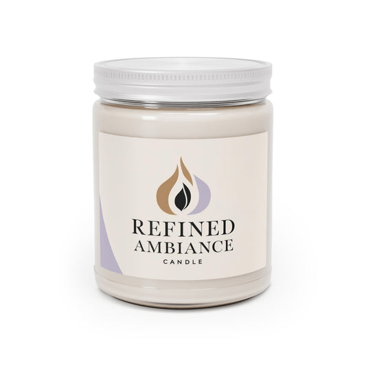 Refined Ambiance Soy Candles - Aromatherapy, Home Decor, Eco-Friendly Gift, Relaxation, Self-Care, White Lid
